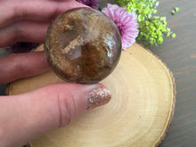 Load image into Gallery viewer, The Divine Alignment - Shaman Quartz and Red Rutile Sphere