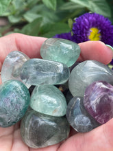 Load image into Gallery viewer, Fluorite Tumbles for Clarity and the Empath
